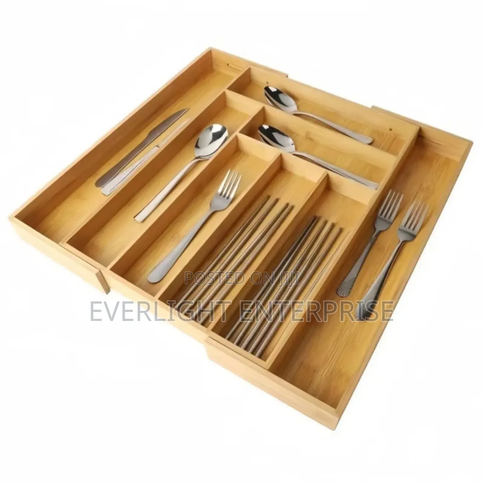 Bamboo Wooden Expandable Cultery Organiser