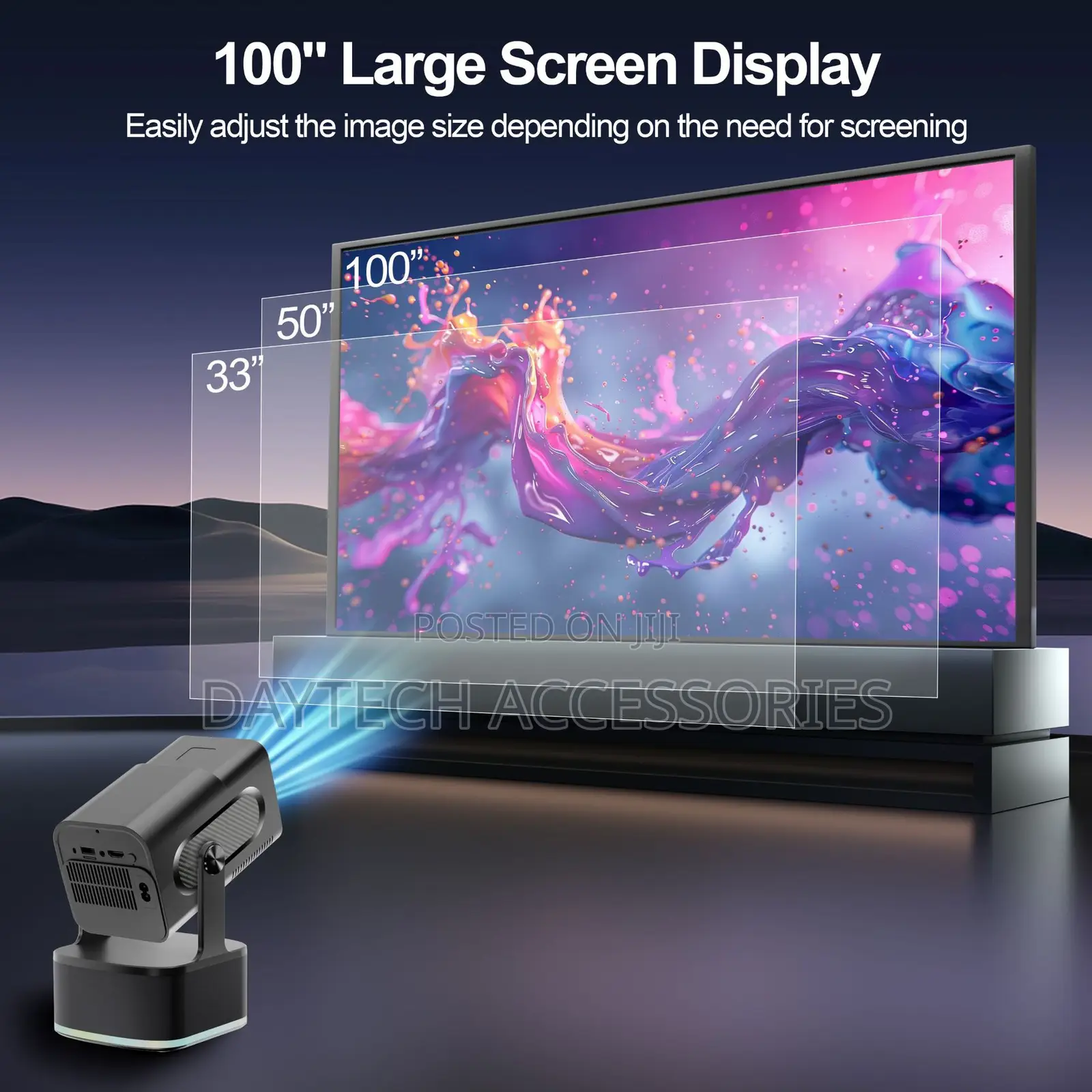 Portable 3-in-1 Projector Hcs350 + Karaoke