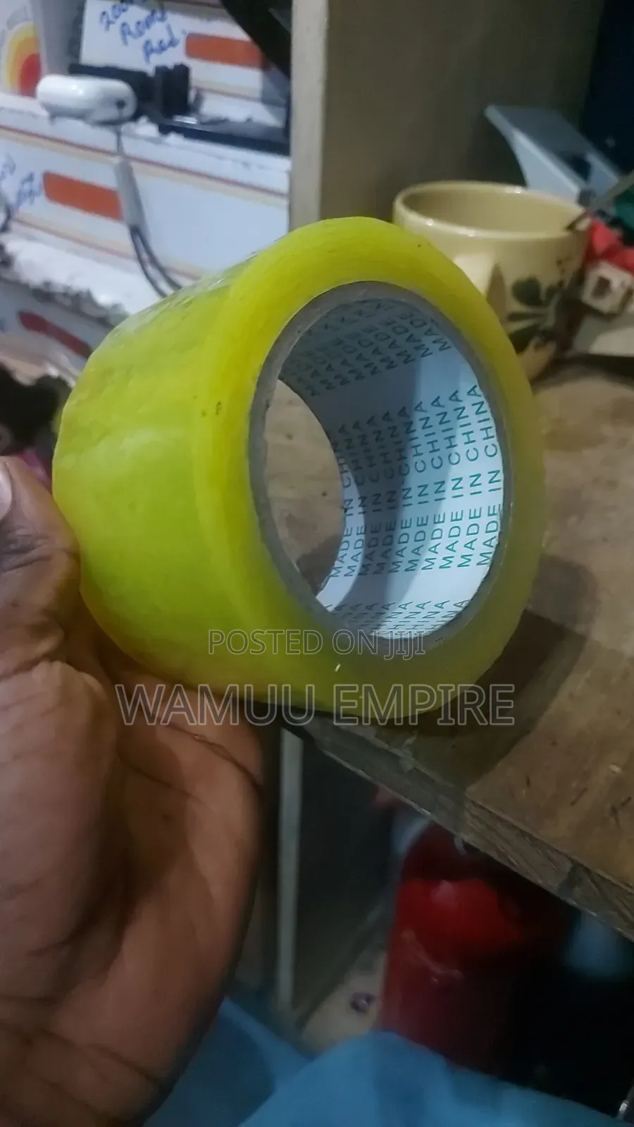 Yellow Bopp (Biaxially Oriented Polypropylene) Packing Dor Sealing,