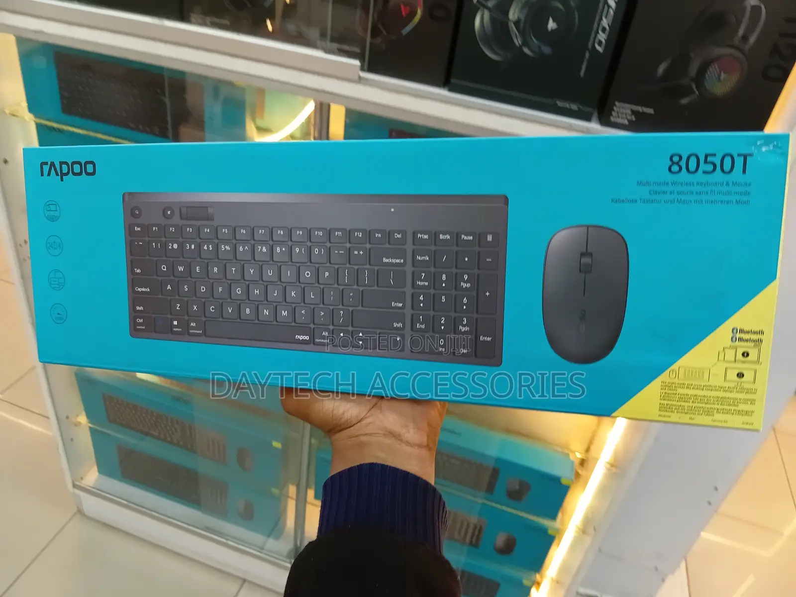 Rapoo 8050t Multi-Mode Wireless Keyboard and Mouse Combo.