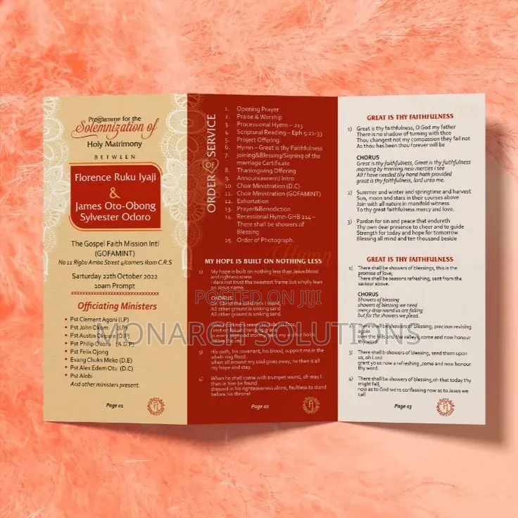 Folded Bronchures