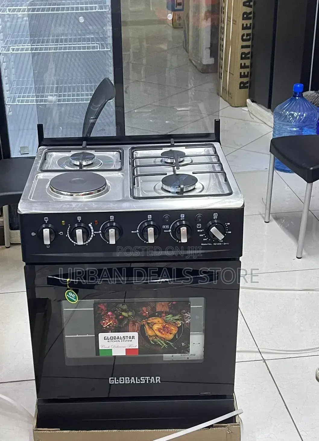Globalstar Jet 3+1 Standing Cooker (60×60) – Black
