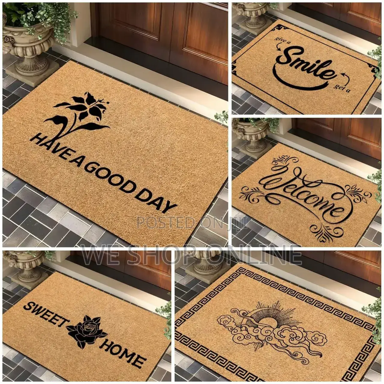 Rubber Bottom Door Entrance Mat. 50*80cm