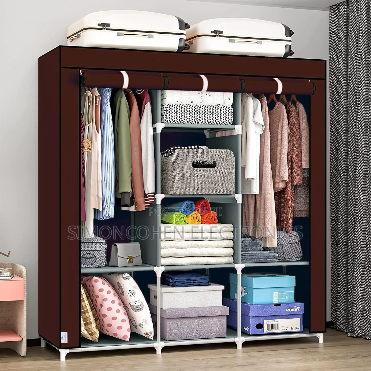 Metallic Portable Wardrobe