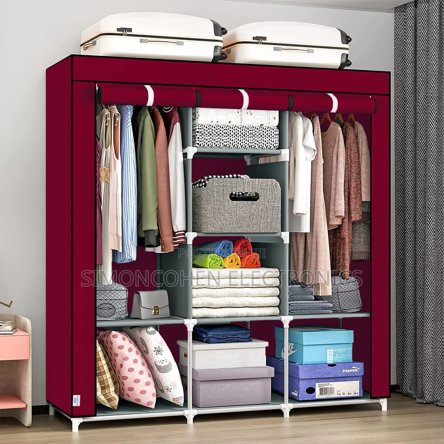 Metallic Portable Wardrobe
