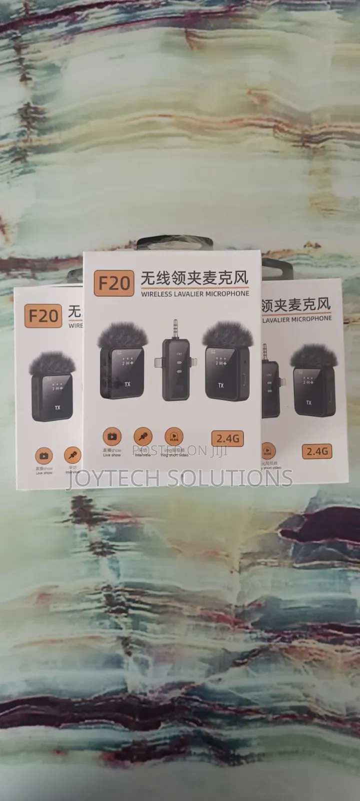 Condenser Latest F20 Phone Wireless Lavalier Microphone