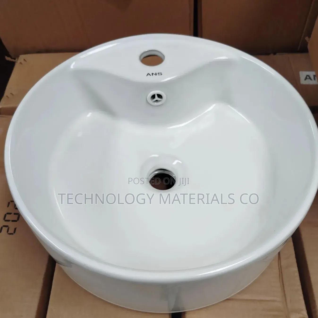 Modern Round Countertop Wash Basin – Ceramic Bathroom Sink