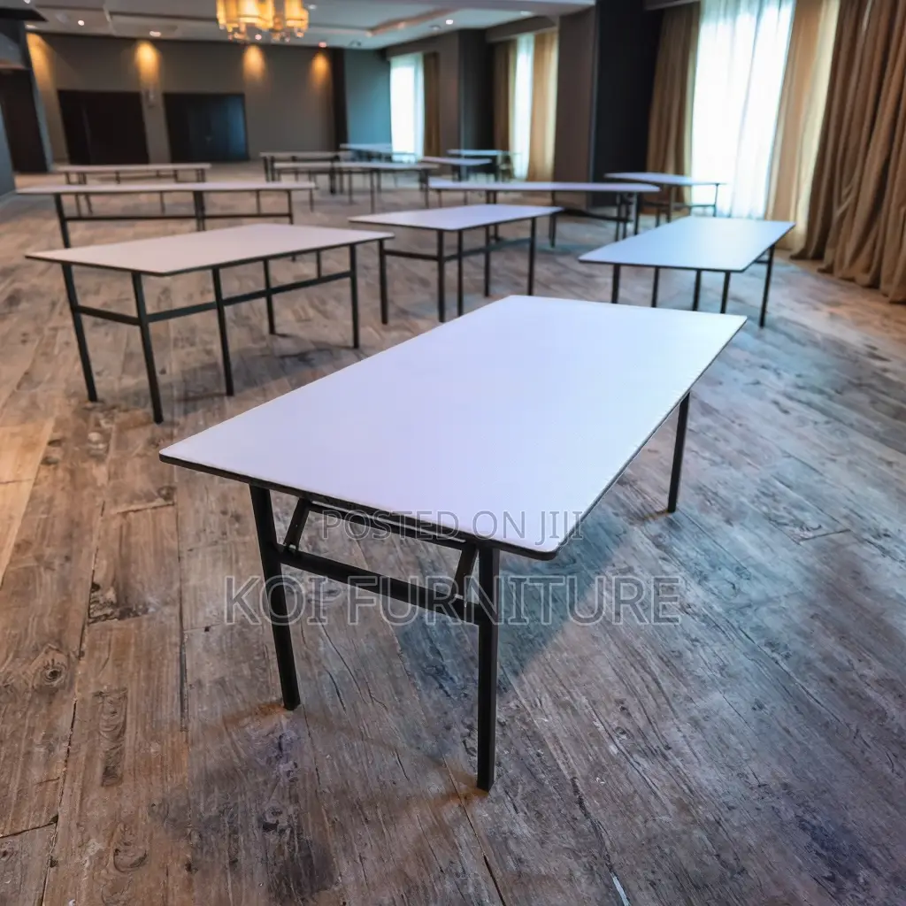 Office Table : 1.5m Banqueting Rectangular Foldable Table