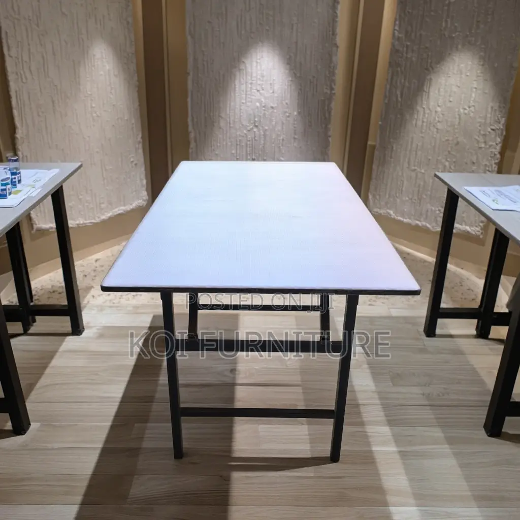 Office Table : 1.5m Banqueting Rectangular Foldable Table