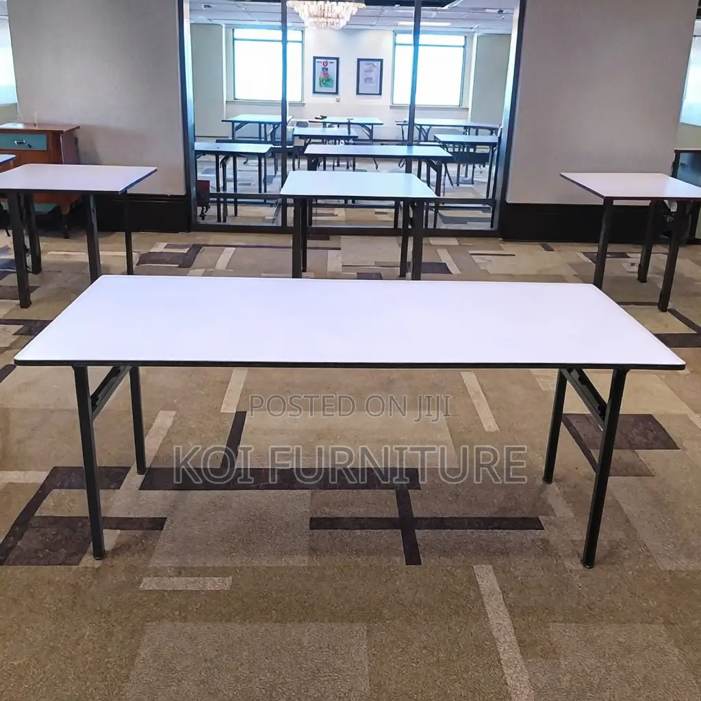 Office Table : 1.5m Banqueting Rectangular Foldable Table