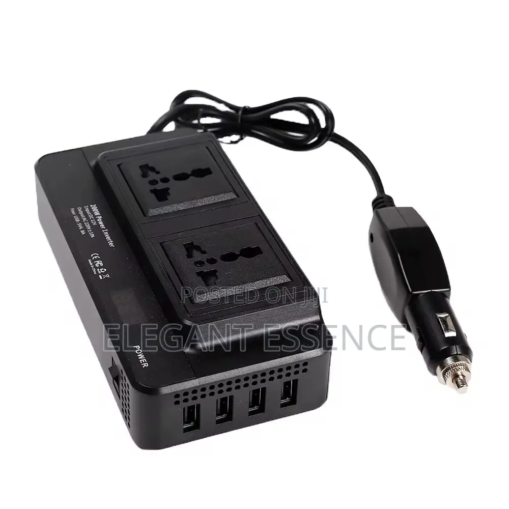 200w Car Power Inverter Dc to Ac 12v to 220v