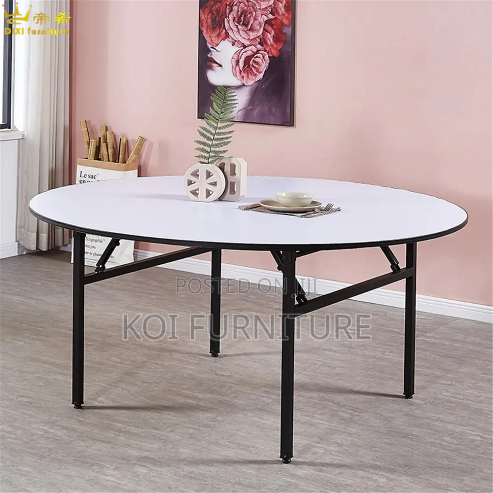 Office Table : 1.5m Waterproof Foldable Round Conference Table