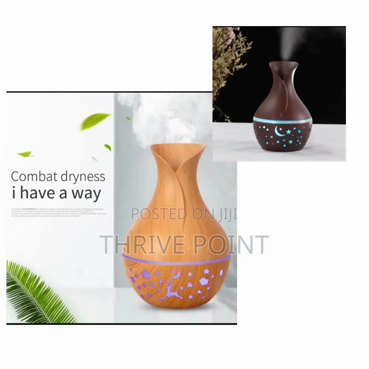 *Wooden Ultrasonic Humidifier/Diffuser
