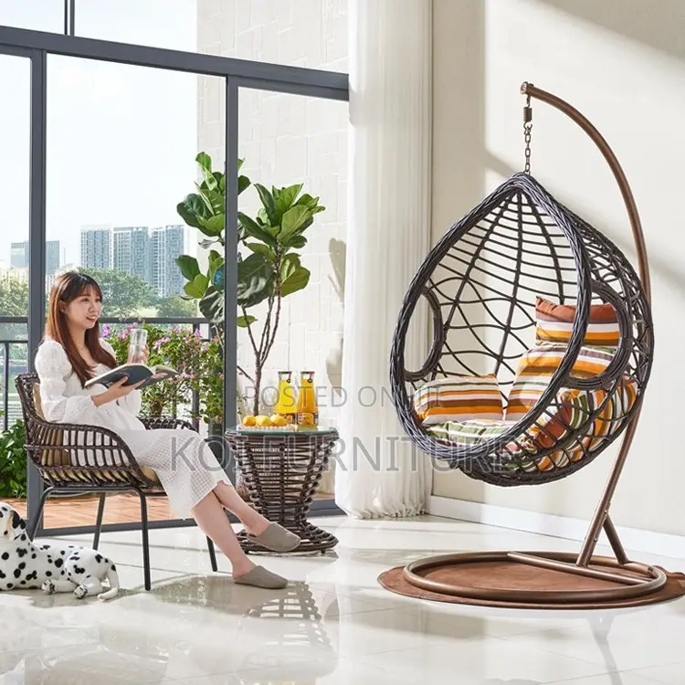 Office Chair : Rattan Modern Leisure Hammock Swing Chair