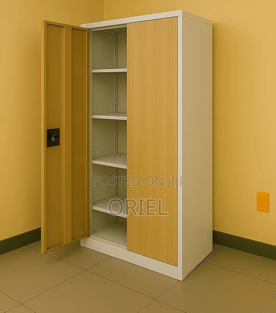 Office Cabinet : Office Steel 2-Door Brown Filing Cabinet