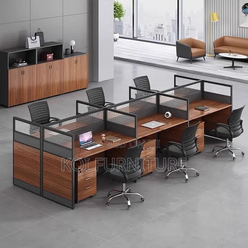Office Chair : 6-Way Modular Office Workstation.