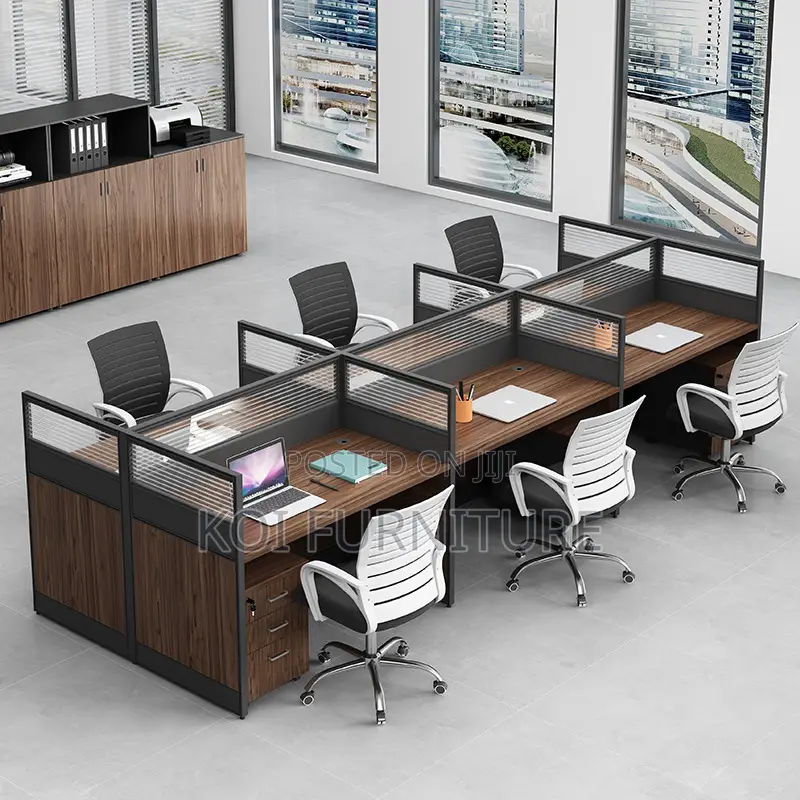 Office Chair : 6-Way Modular Office Workstation.