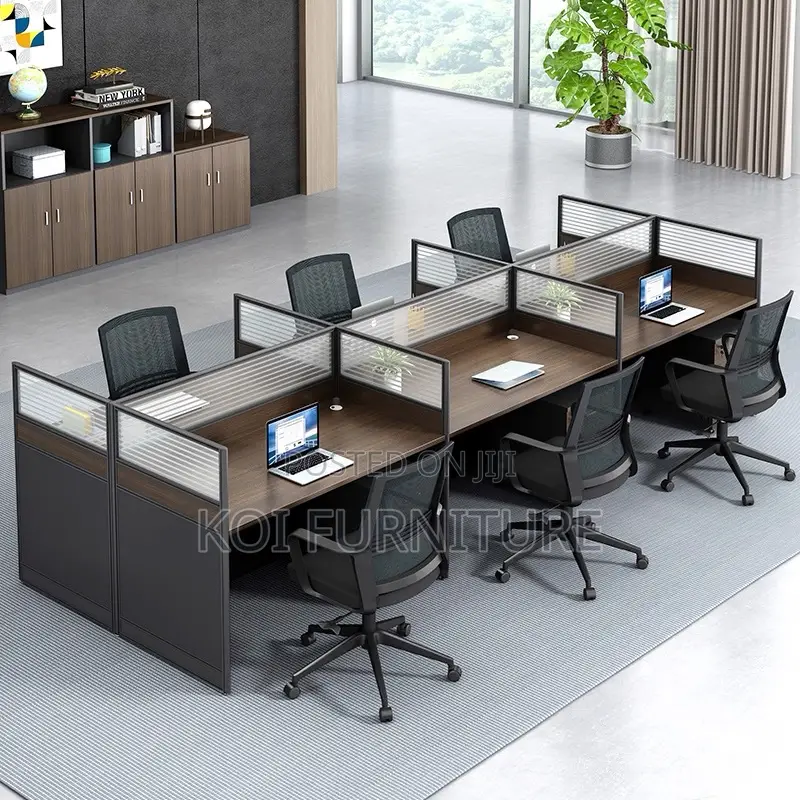 Office Chair : 6-Way Modular Office Workstation.
