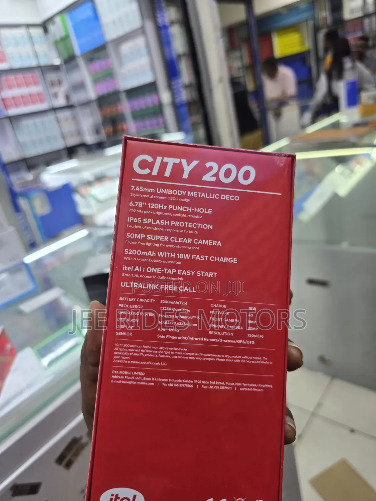New Itel City 200 128 GB Black
