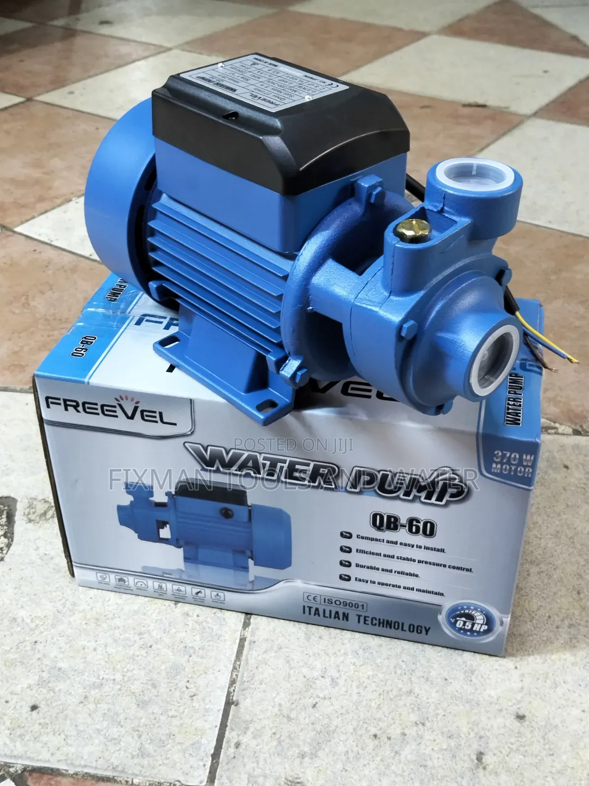 Freevel Pressure Booster Water Pump 0.5 Hp 30m Height