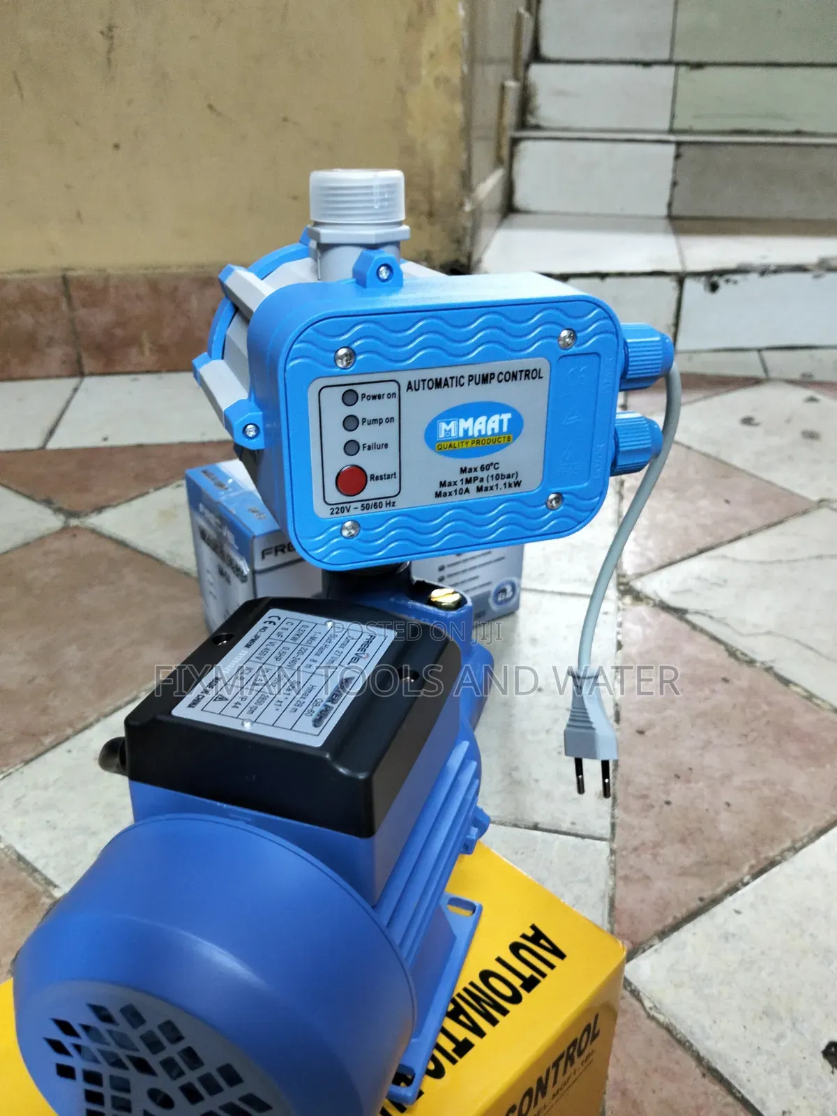 Agri-Farming Freevel Water Pump 0.5 Hp and Pressure Control Switch