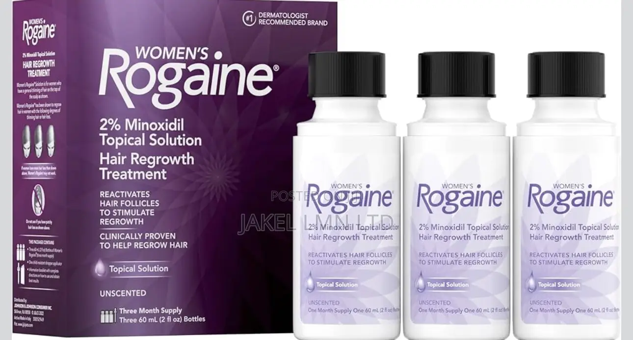 Women’S Rogaine 2% Minoxidil Topical Solution Hair Regrowth Treatment