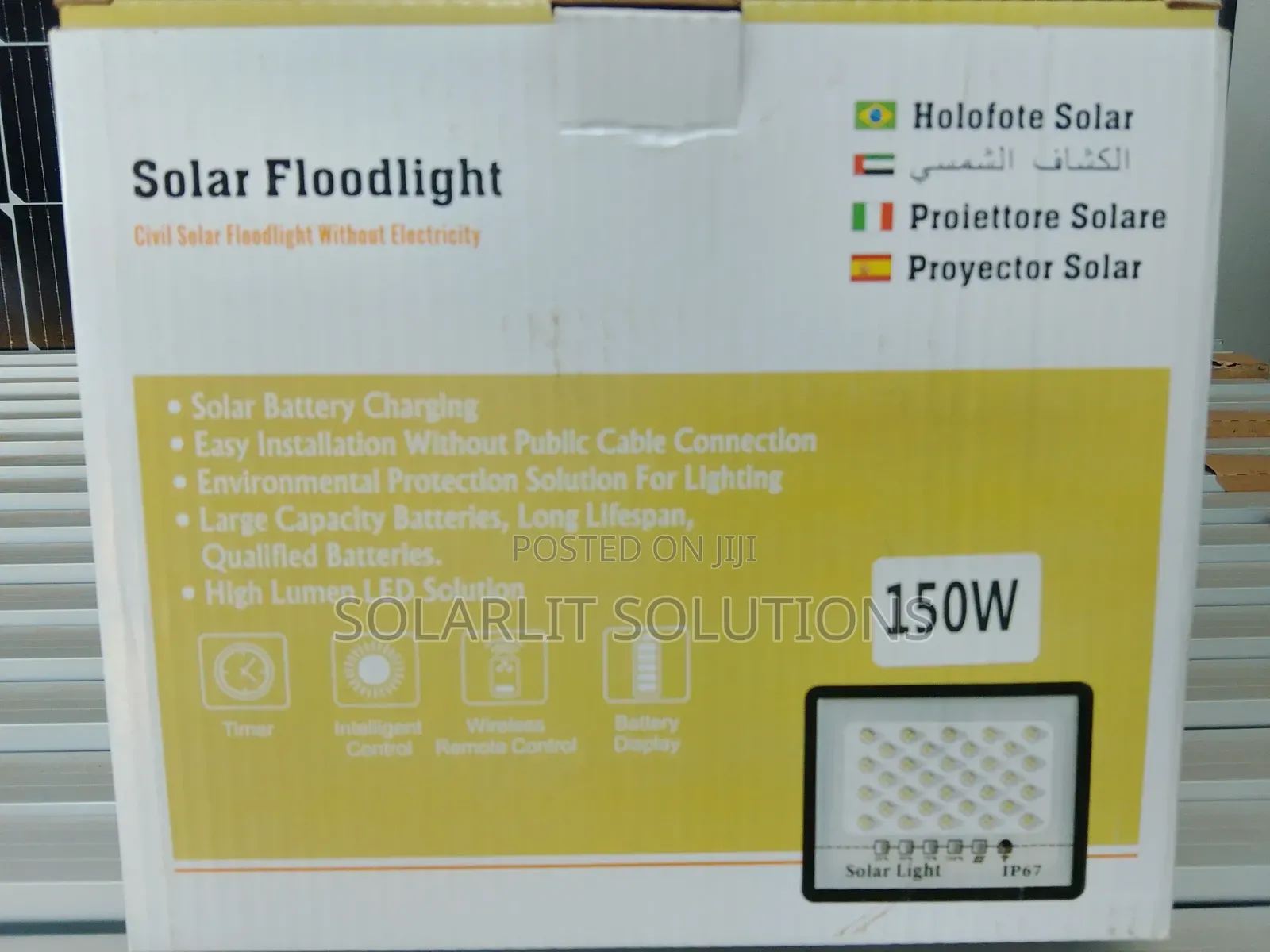 Solar Floodlight 150w