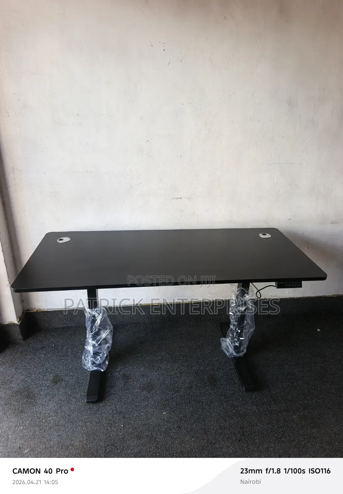 Modern Adjustable Motorists Electric Computer/ Study Desk Black