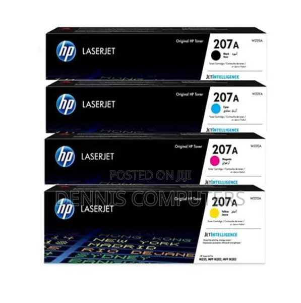 Hp 207a Toners Black and Colour