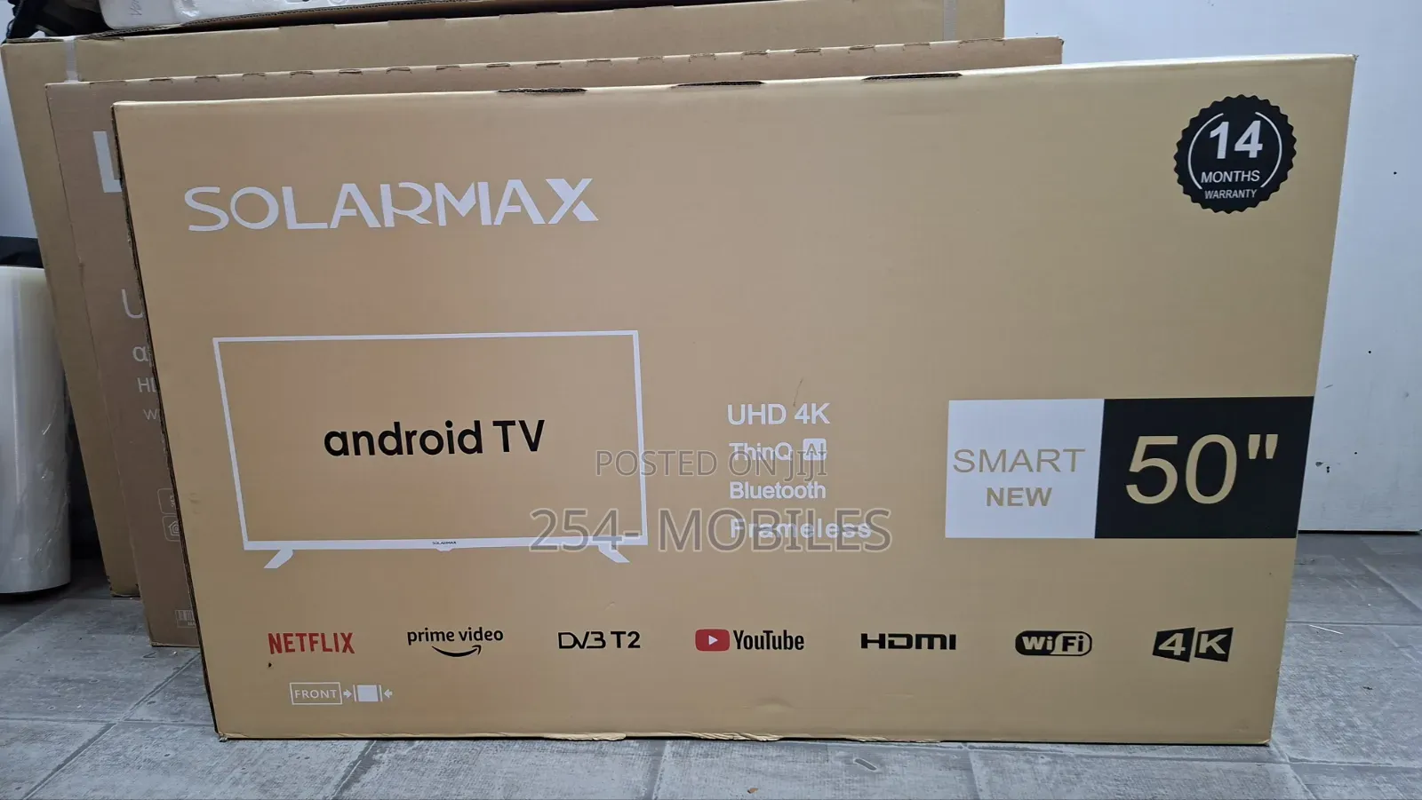 Solarmax 50 Inch Uhd Smart Android Tv Frameless
