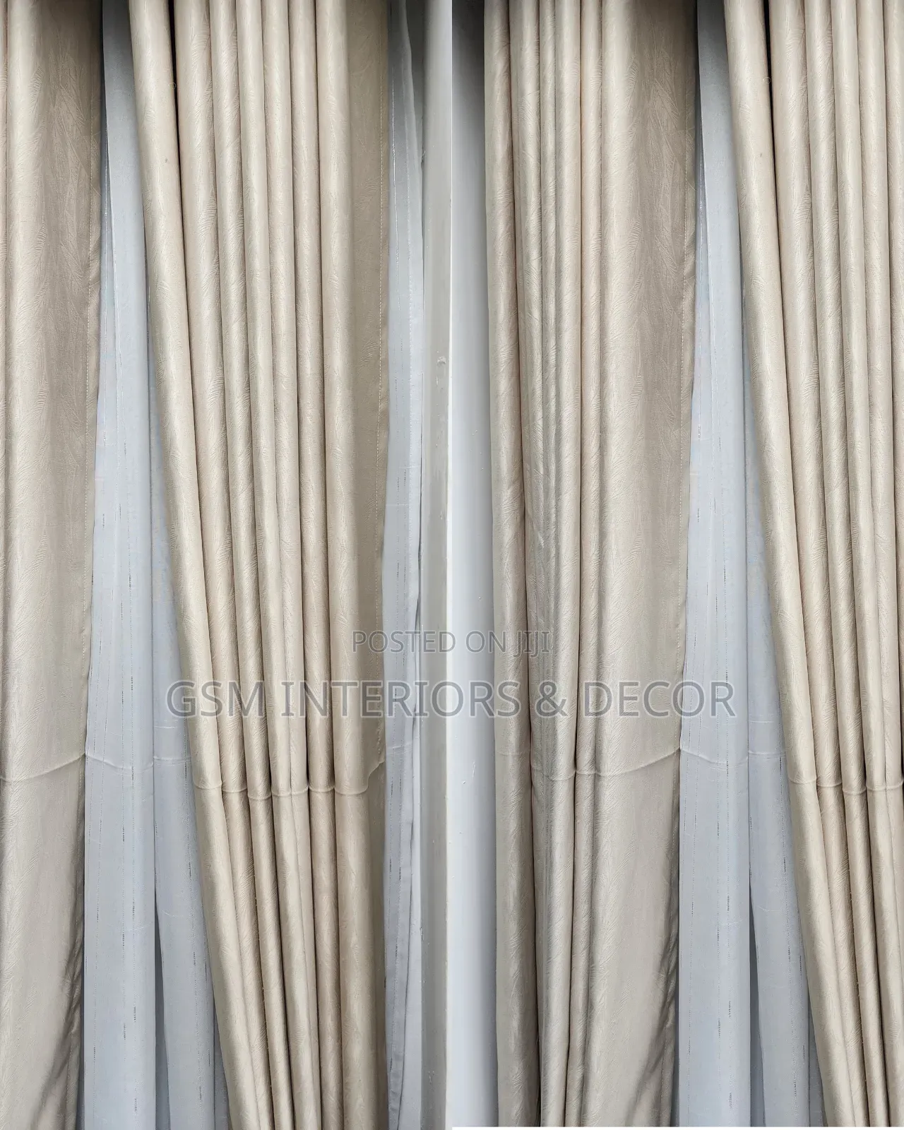 Cream Yellow Curtains and Sheers for Modern Home