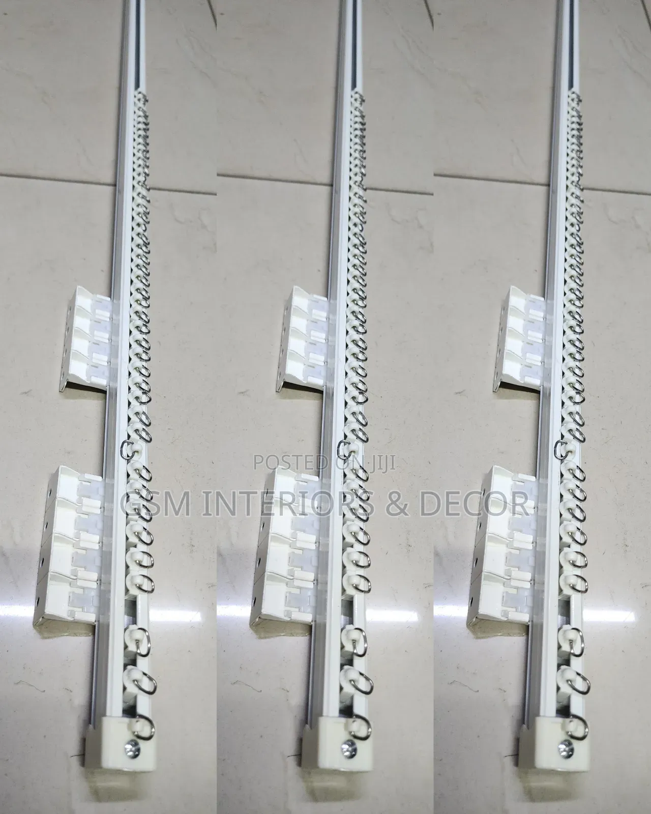 Aluminium Curtain Rails, Single Strand Track Rails
