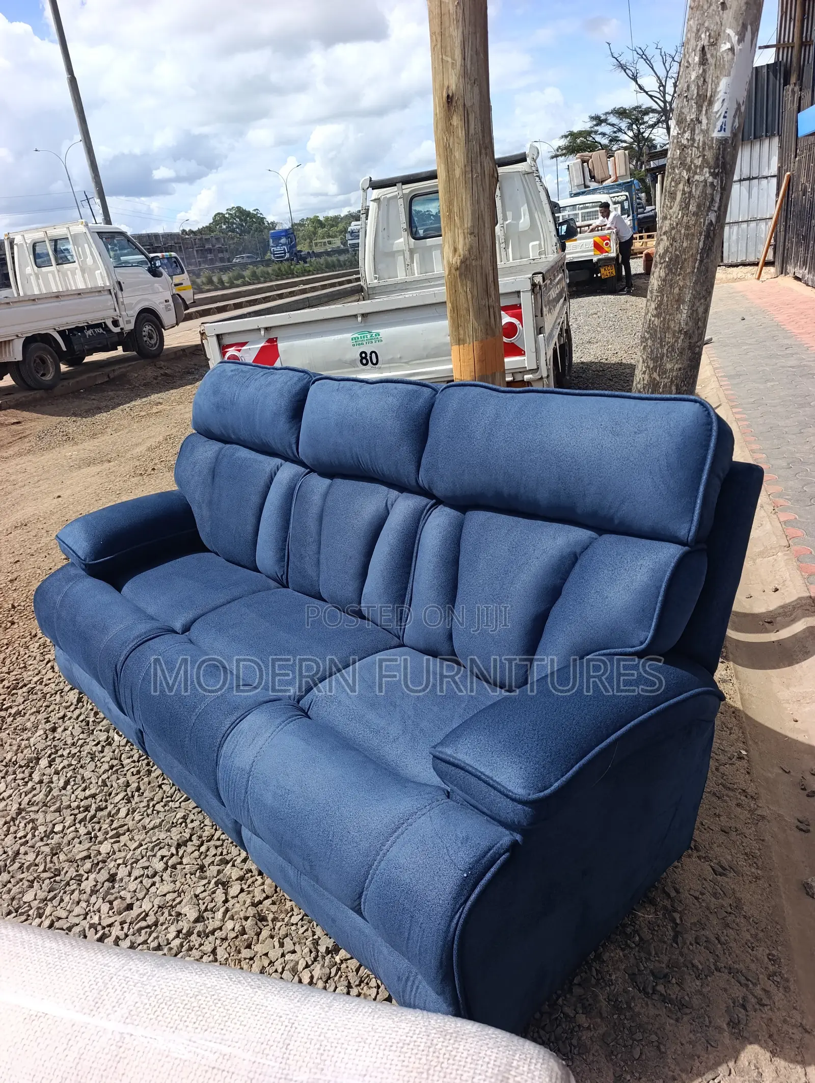 Singapore 3 Seater Semi-Recliner Sofa