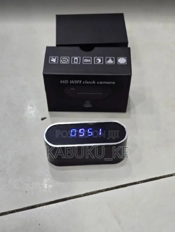 Wifi Security Camera Clock (1080p) Digital Clock Camera