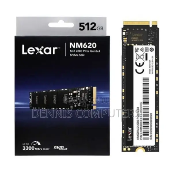 Lexar Nm620 Internal Ssd M.2 Pcie Gen 3*4 Nvme 2280 512gb