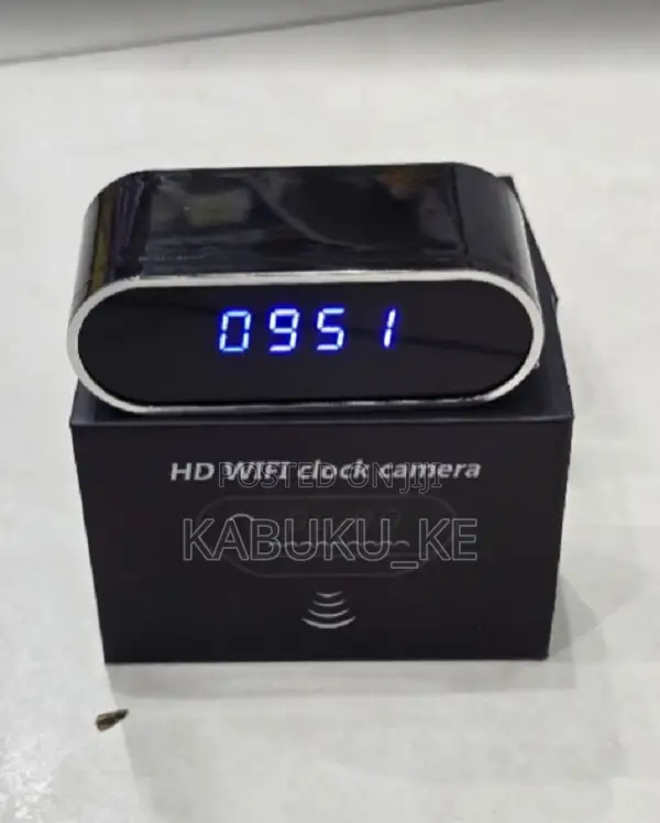 Wireless Wifi Mini Camera Digital Table Clock With Full Hd 1080p