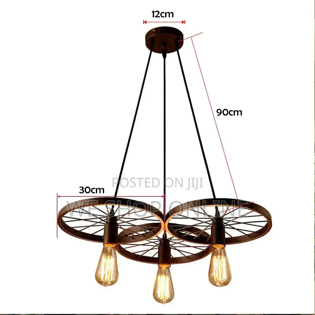 3way Wheel Pendant Light
