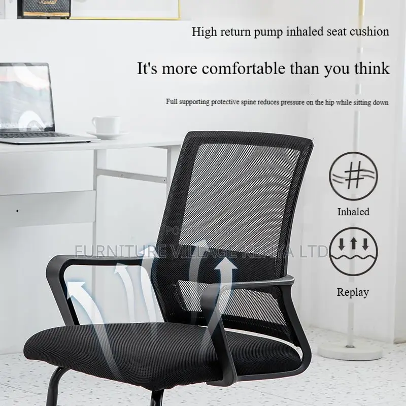 Ergonomic Mid-Back Mesh Boardroom Seat