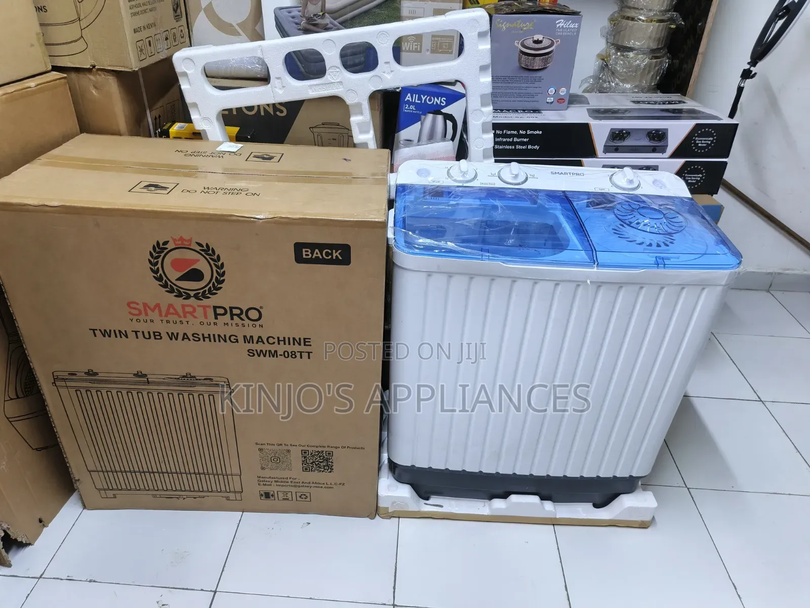 Smartpro 8kgs Twin Tub Washing Machine