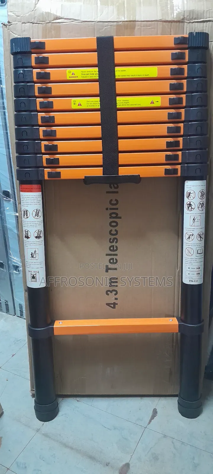 4.3m Telescopic Ladder (Orange)