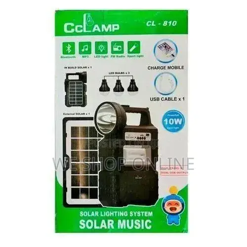 Cclamp Multifunctional Portable Solar System