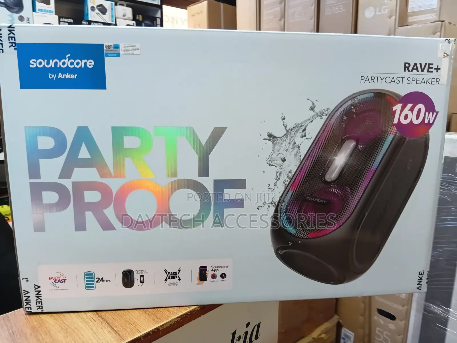 Anker Soundcore Rave+ Portable Speaker.