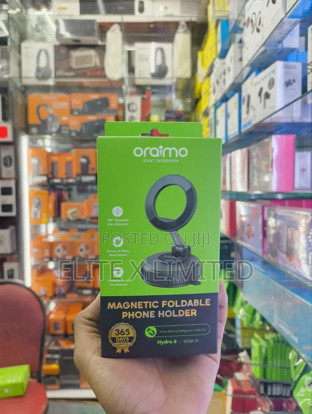Oraimo Hydro 6 Magnetic Foldable Phone Holder