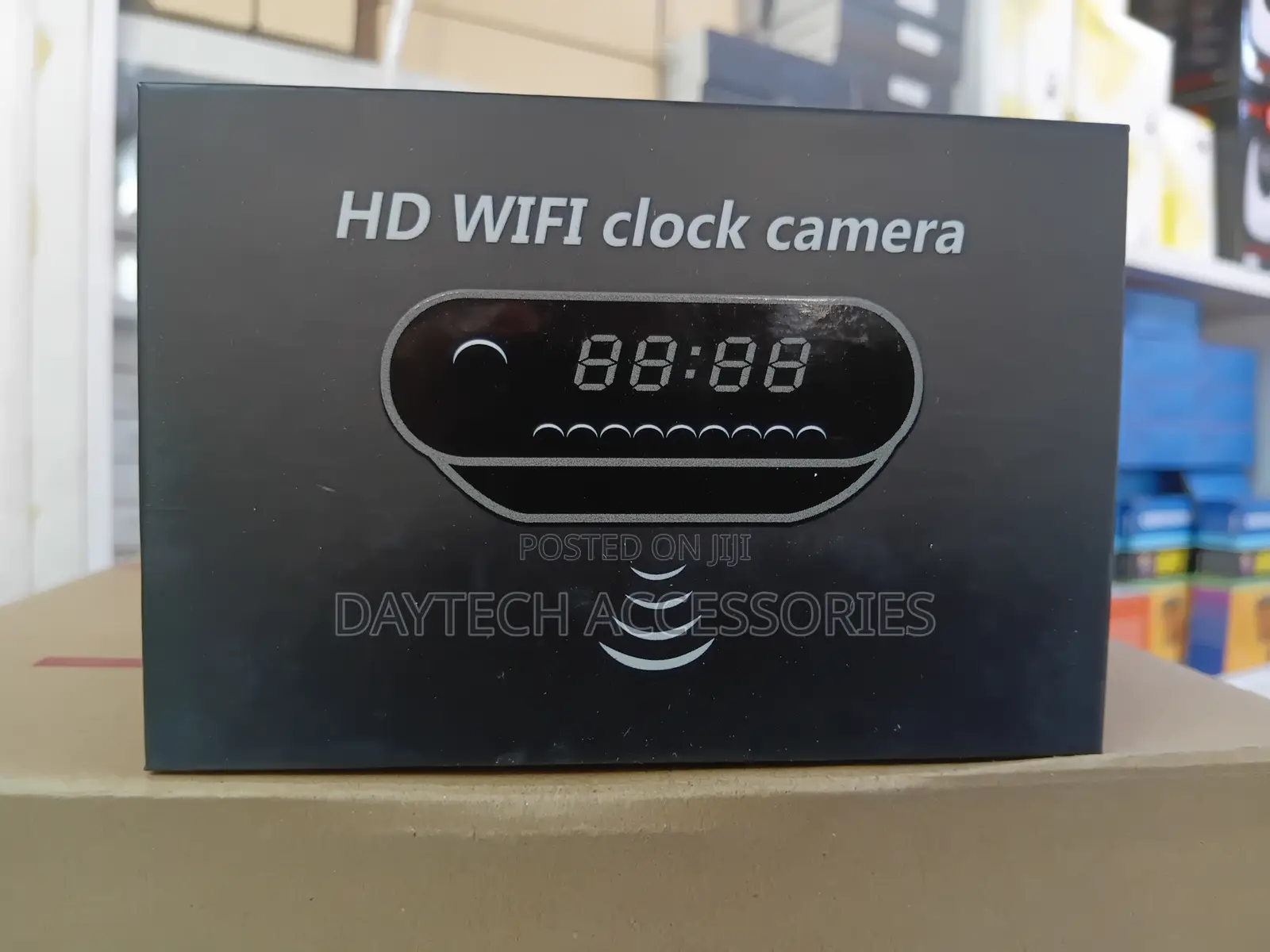 Wifi Table Clock Mini Security Camera With Digital Display