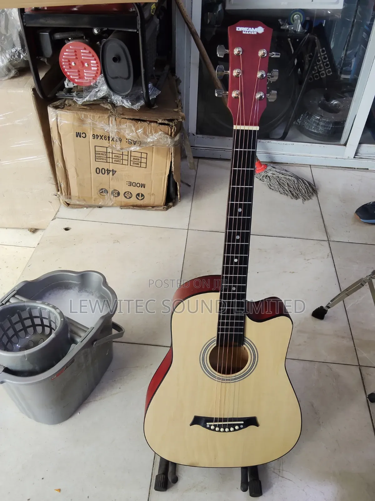 Wood Acoustic Guitar