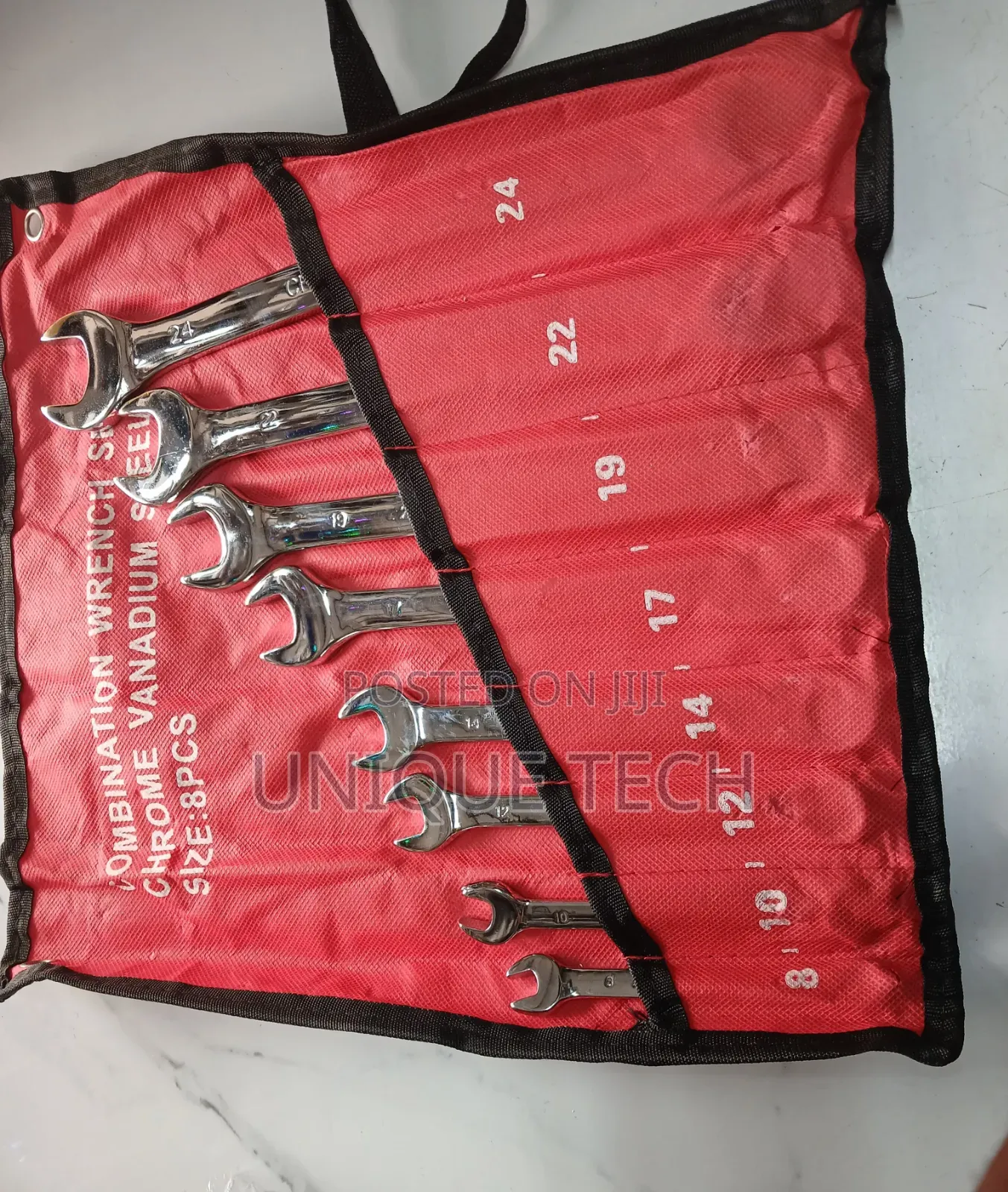 8pc Combination Wrench Spanner Tool Kit 8–24mm
