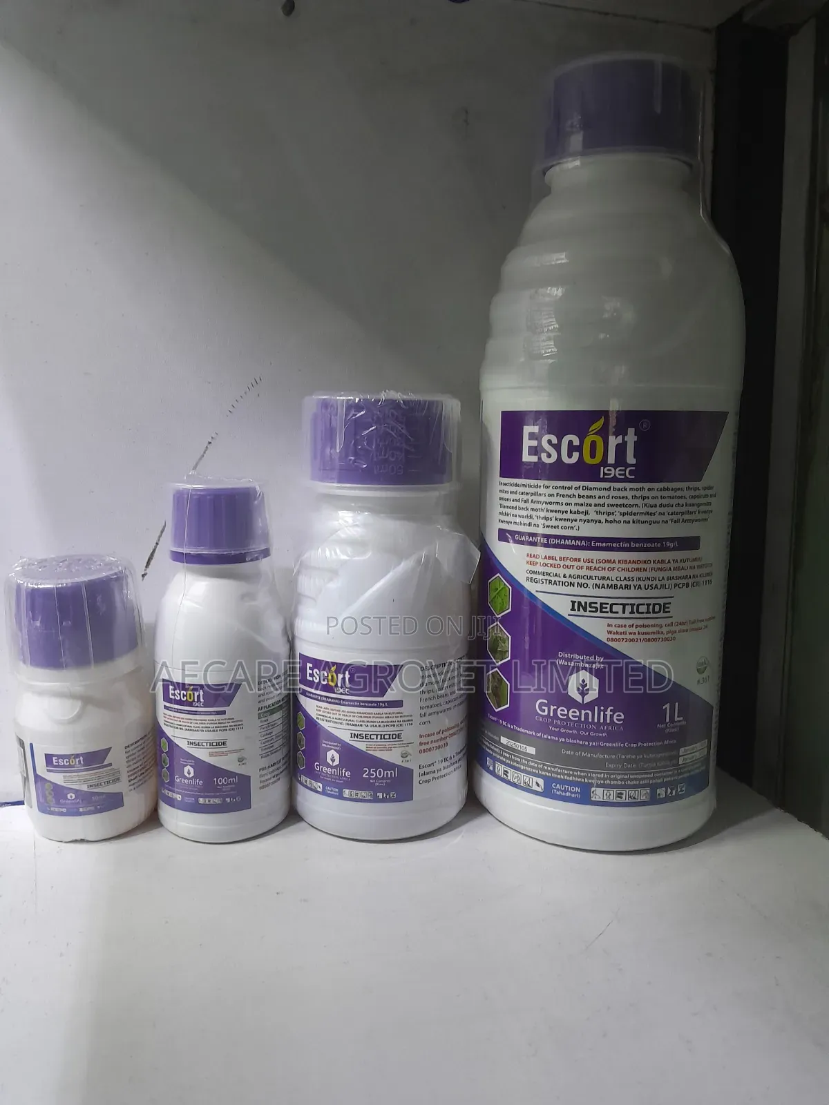 Escort 19ec Fall Armyworm Insecticide 50ml,100ml, 250ml, 1l