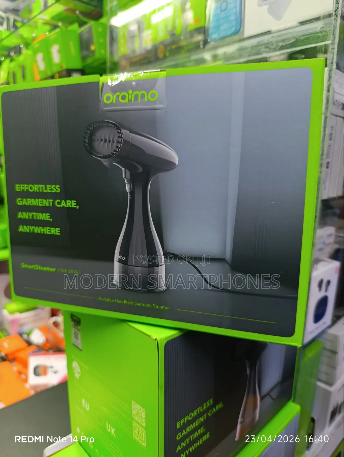 Oraimo Smartsteamer 1500w Handheld Garment Steamer