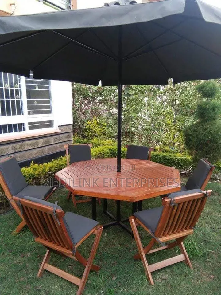 Sizla Outdoor Mahogany Foldable Chair +Cushions+Canvas Cover
