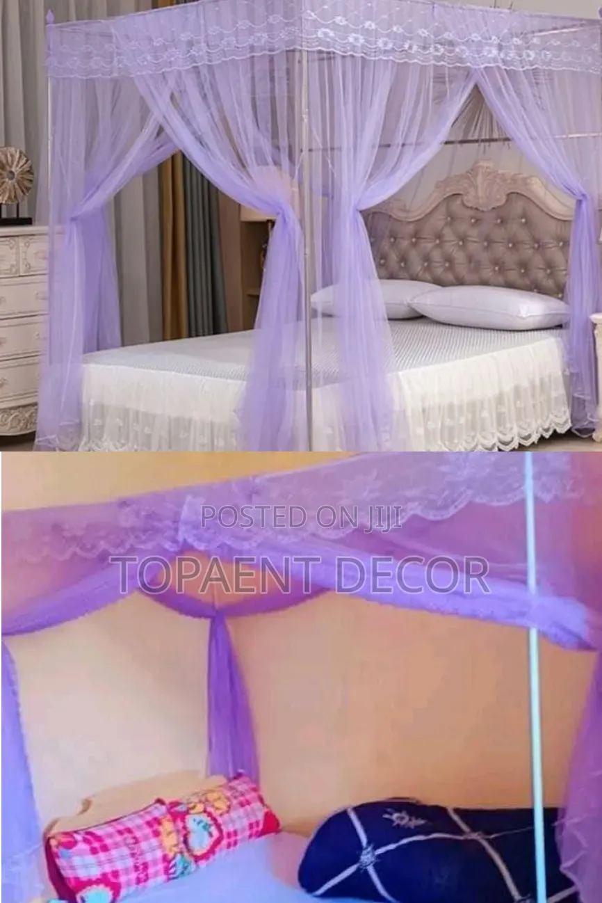 Rest Without Mosquito Noise Destructions 4 Stand Purple Mosquito Net